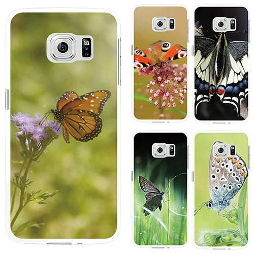 Природа насекомых бабочка чехол для Samsung S4 S5 S7 край|cover for samsung s4|case covercover |