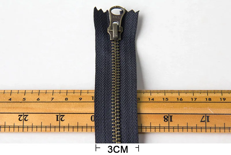 1 шт. YKK 5# металлическая молния бронзового цвета закрытый автоматический замок DIY сумка кошелек сапоги молнии аксессуары для одежды