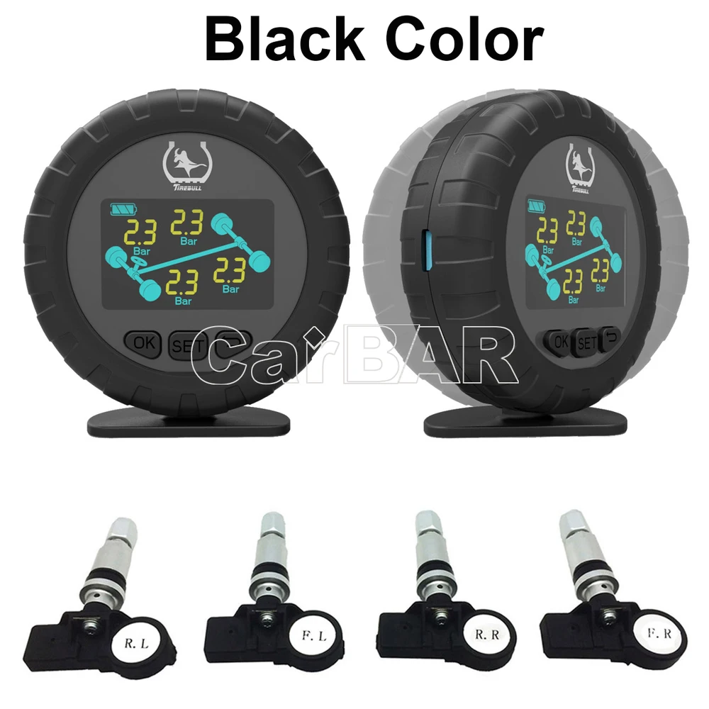 Цветной экран с углом обзора 360 градусов TPMS с поддержкой внутреннего датчика Высокая температура низкого давления быстрая утечка сигнализация от "carbar"