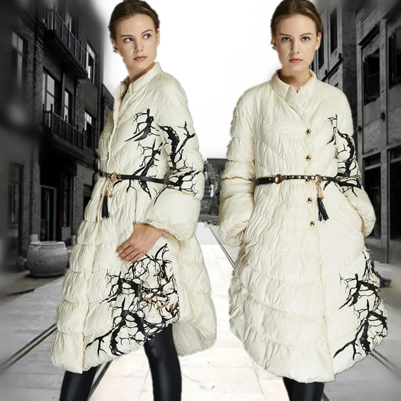 Новинка! Зимняя куртка 2016 парка на 90% утином пуху женские - Цена: 9 251,64 руб.