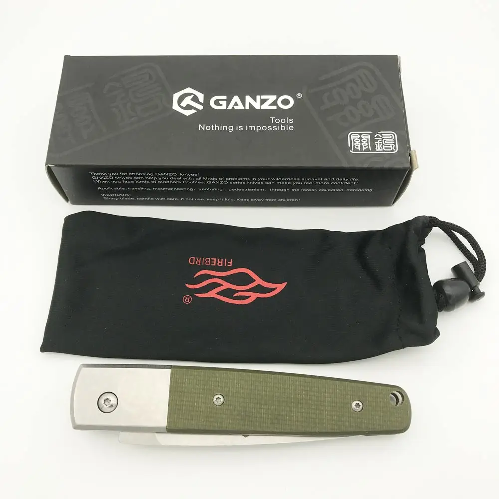 Ganzo G7212 G7211 F7212 f7211 58-60HRC 440C G10 или деревянная ручка складной нож для выживания кемпинга охоты карманный нож тактический инструмент