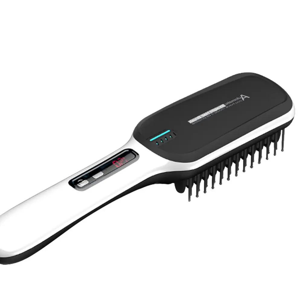 Электрическая Вибрирующая расческа для волос выпрямитель щетка головы массажер