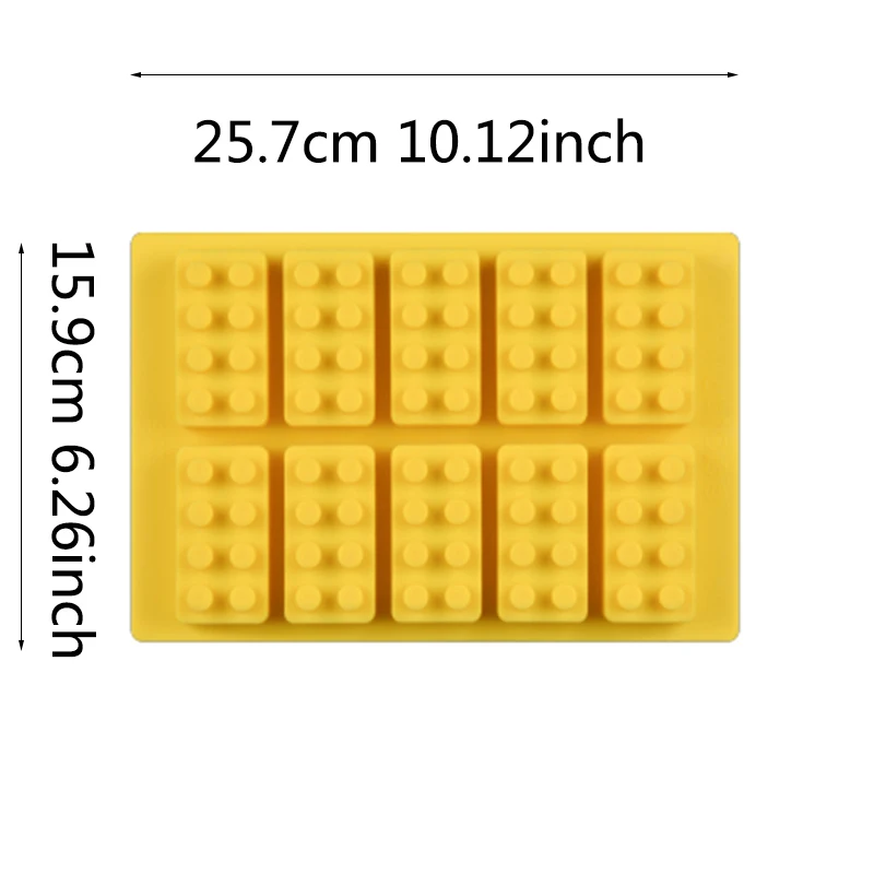 Building Blocks SJ Сделай Сам силикон форма для шоколада 3D помадка для украшения торта конфеты клейкий кубик льда лоток инструменты для детей продукты для выпечки - Цвет: Building Blocks