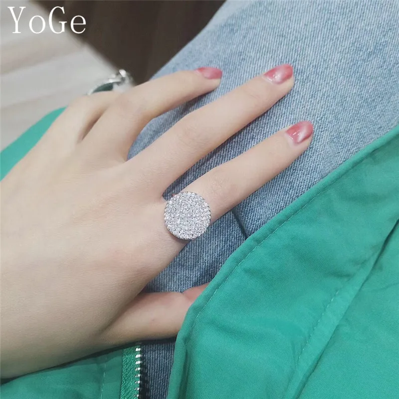 YoGe свадебные и вечерние ювелирные изделия для женщин R2560 модный дизайн AAA CZ Кольцо