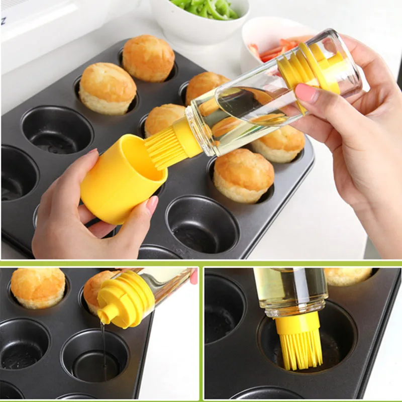 1 шт. кухонный инструмент температурная силиконовая щетка для меда бутылка масла