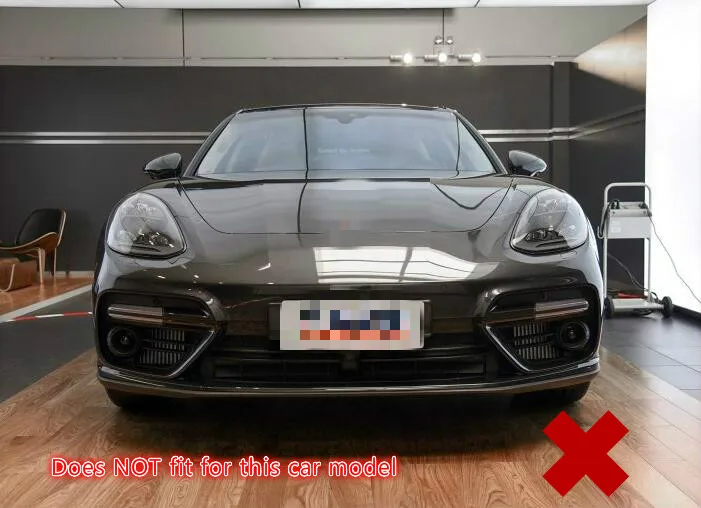 Для Porsche Panamera- Авто нержавеющие внешние аксессуары для автомобиля-Стайлинг Нижняя решетка внешняя крышка 4