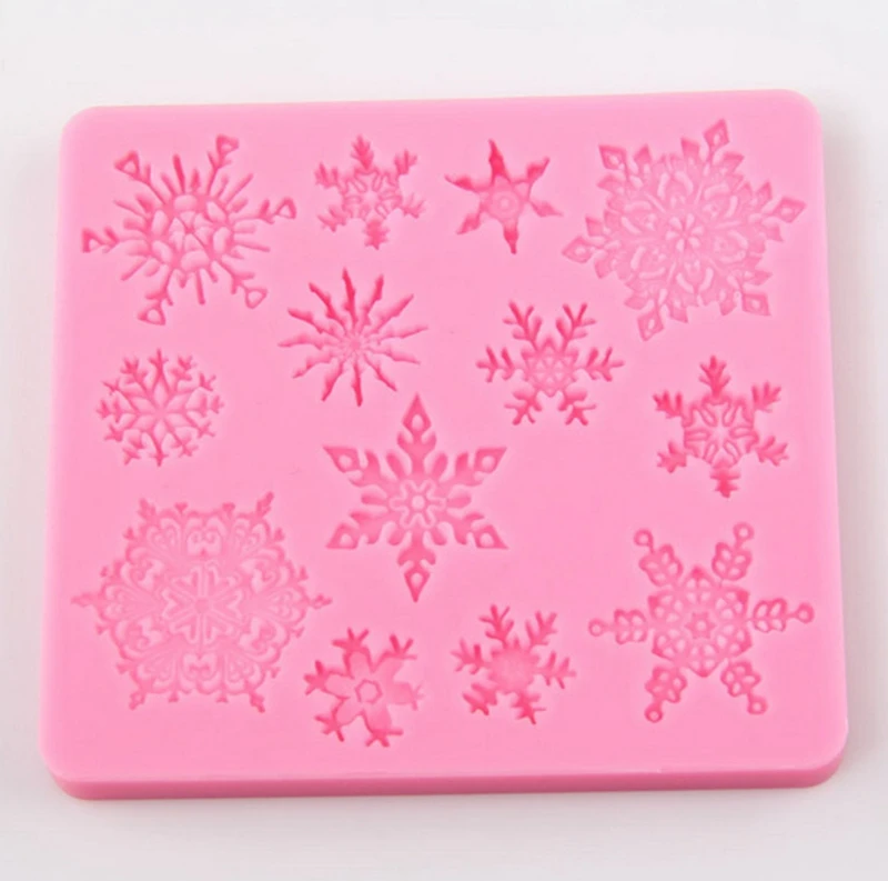 Силиконовая форма Снежинка для рождественских украшений кружева Cchocolate Party DIY