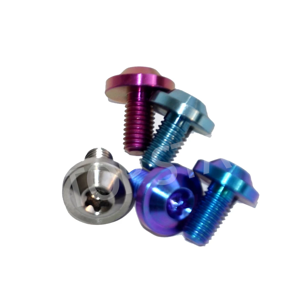 

4 PCS M5 X 10 Motorcycle Titanium Bolts Screws Hexagon Truss Headed Multicolor