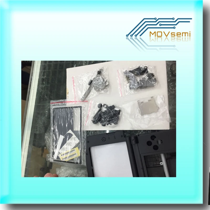 Синий цвет игровой консоли корпуса для 3DS XL LL 3dsxl 3dsll оболочки полный набор с мелкие детали внутри