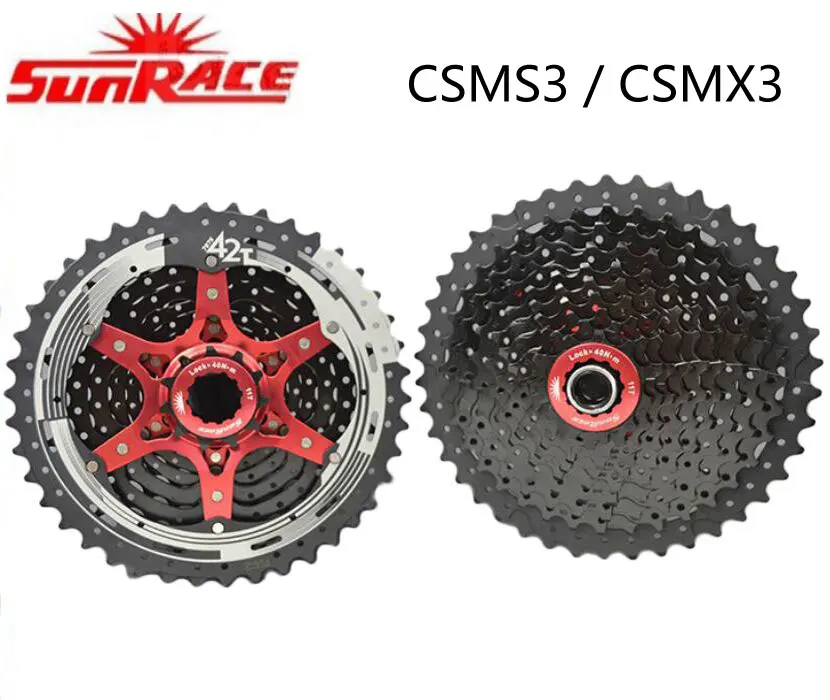 Sunracing 10 скоростей кассета велосипед свободного хода sunracing SMS3& CSMX3 11-42T MTB велосипед свободного хода разные до 9 10 11 в 11-40/42 т