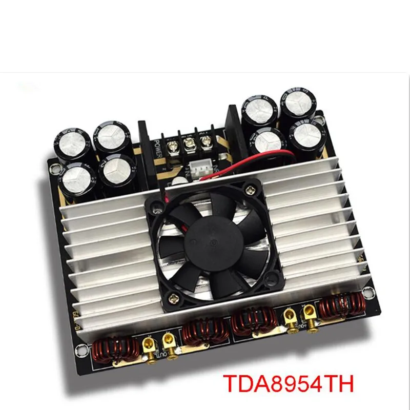 Новый двухъядерный цифровой усилитель звука TDA8954TH плата 420 Вт * 2 с вентилятором Hifi