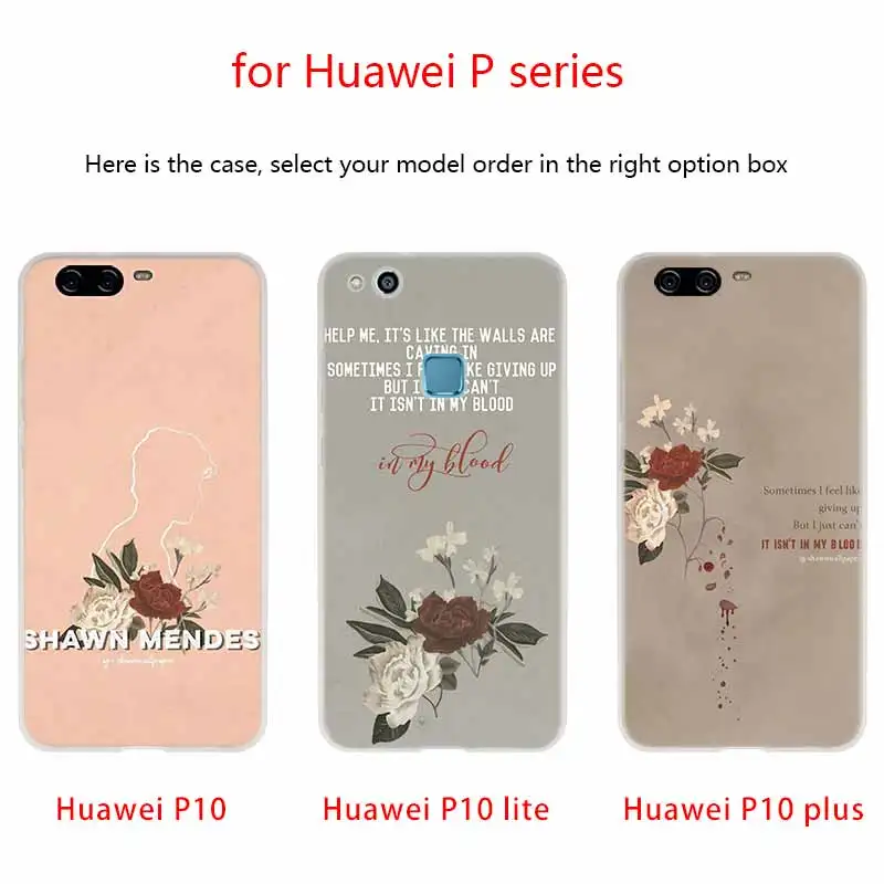 NAYIDA cute wallpaper shawn mendes New Case Silicone Soft TPU Cover For Huawei P50 P30 P40 P20 Pro P10 Lite P Smart Z 2019 2020 | Мобильные