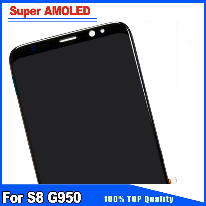 Super AMOLED Pantalla LCD Display Touch Screen Digitizer Assembly Replacement Kits For Samsung Galaxy S8 SM-G950F Free Sticker | Мобильные