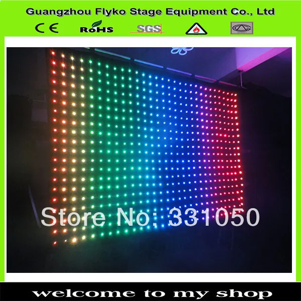 Светодиодная занавеска для сценического видео и фона | Лампы освещение