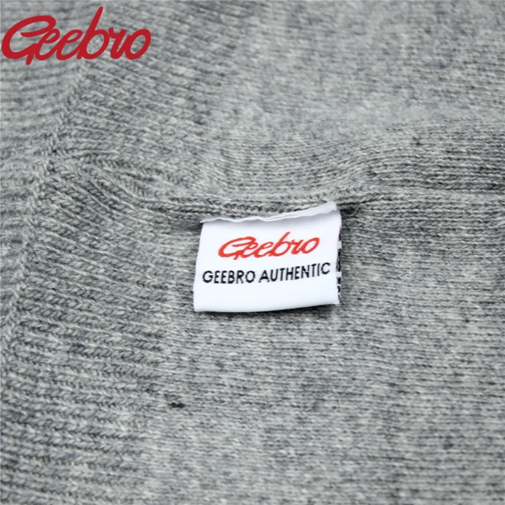 Geebro двухслойная Женская кашемировая вязаная шапка женская зимняя теплая