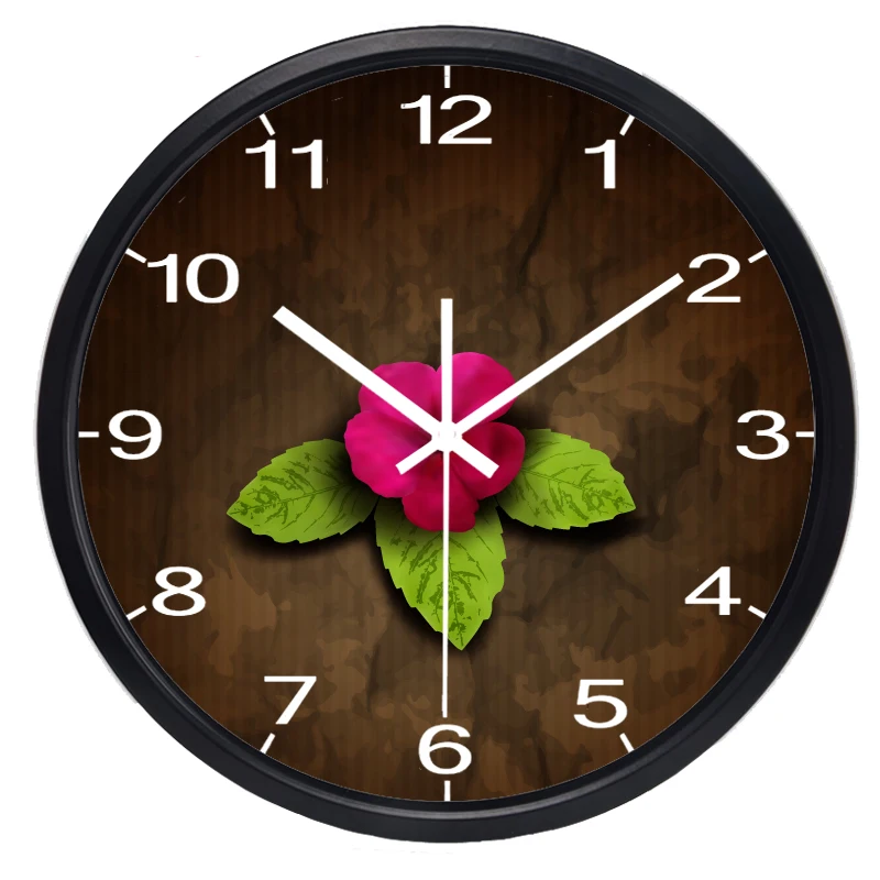 Настенные часы с розами для девушек простой дизайн | Дом и сад