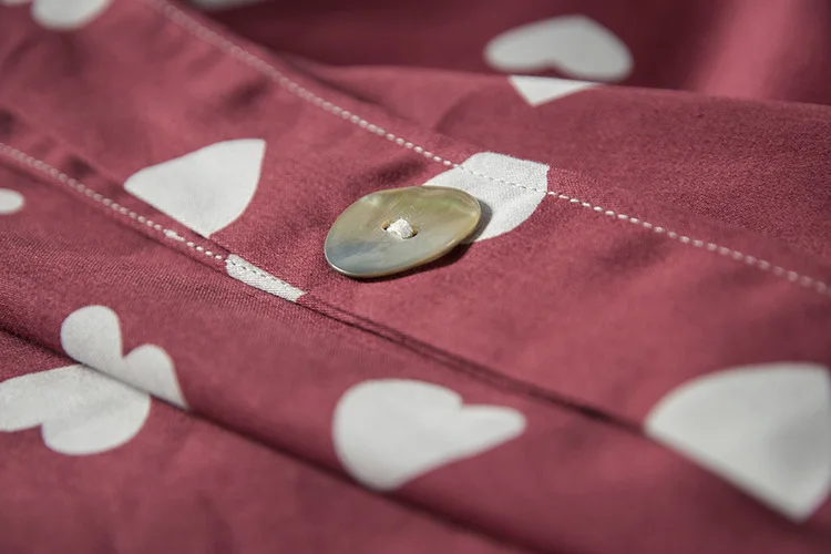 

American Simple Vera 100% Egyptian Cotton Satin Heart Print Wedding 60 bedding Set High Grade 4 Duvet cover Set Quality