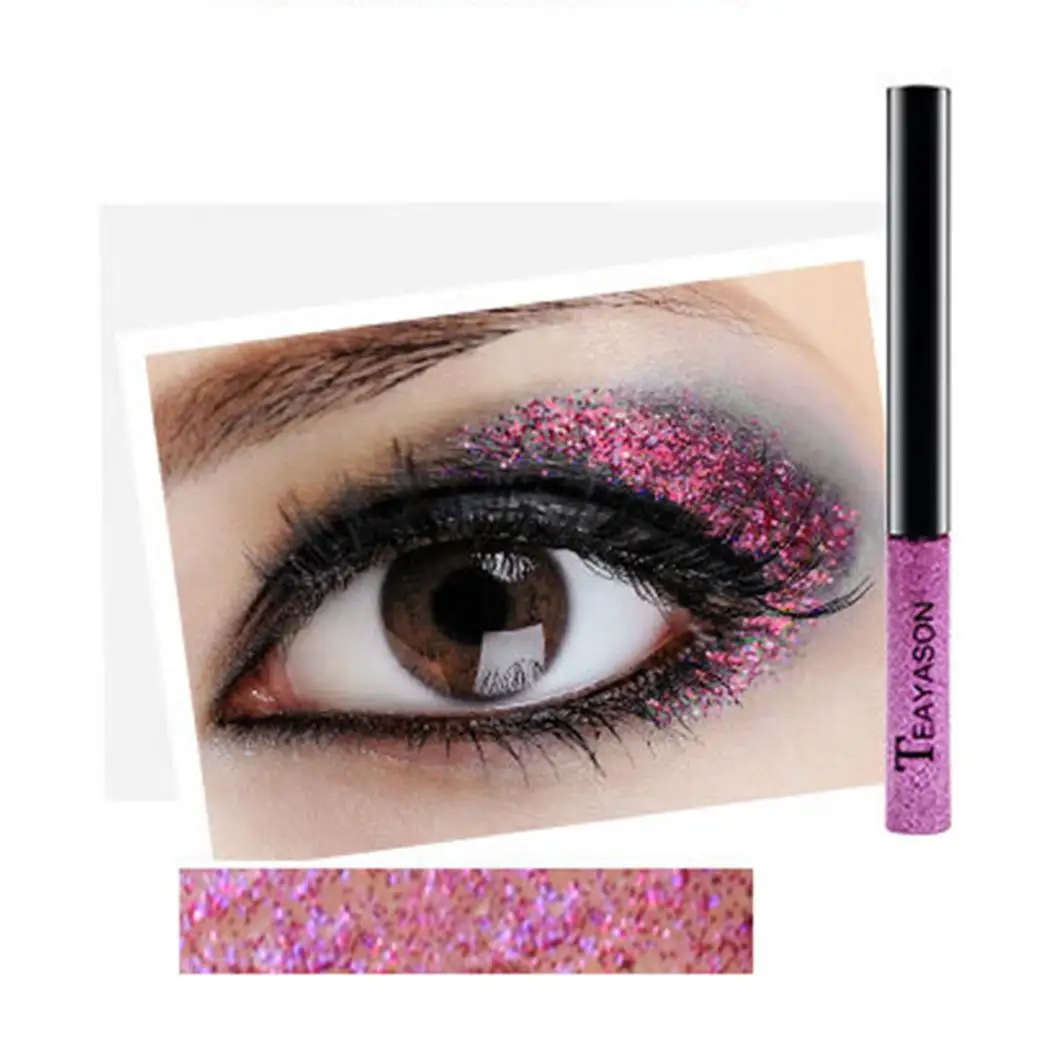 New Glitter Eyeshadow Makeup 4 Color Waterproof Shimmer and Shine Gold Silver Luminous Pigments Liquid Eye Shadow Stick |