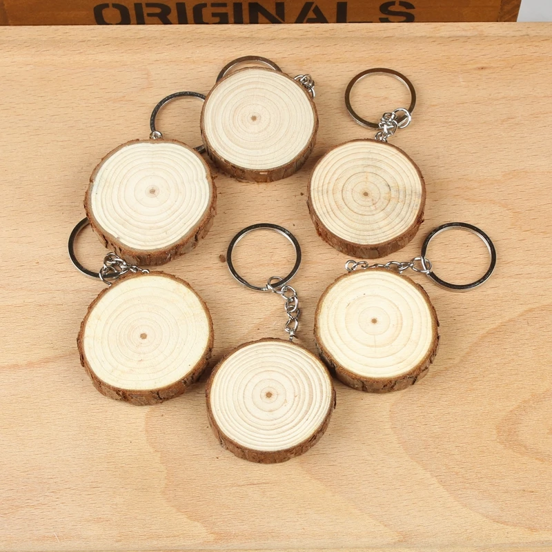Деревянный брелок DIY 1 шт. детская картина деревянная цепочка для ключей