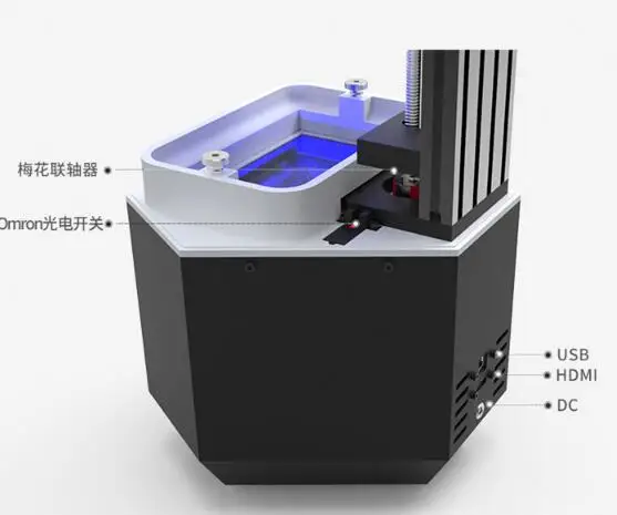 ЖК-дисплей излечиваемый 3D принтер Высокая точность SLA DLP светочувствительная Смола Ювелирная модель 2K