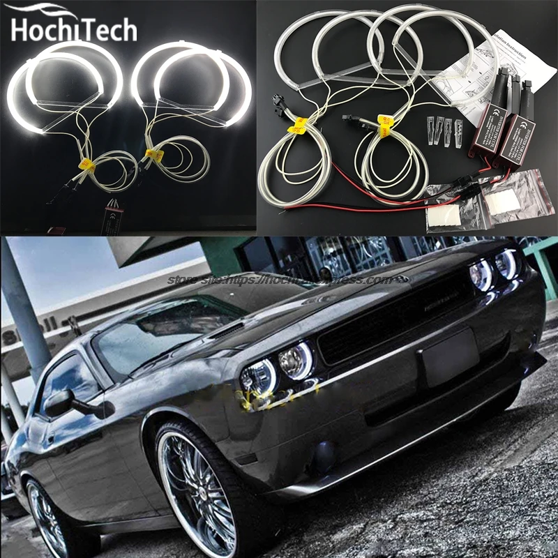 HochiTech отличный CCFL ангельские глазки комплект Ультра яркое освещение фары для Dodge