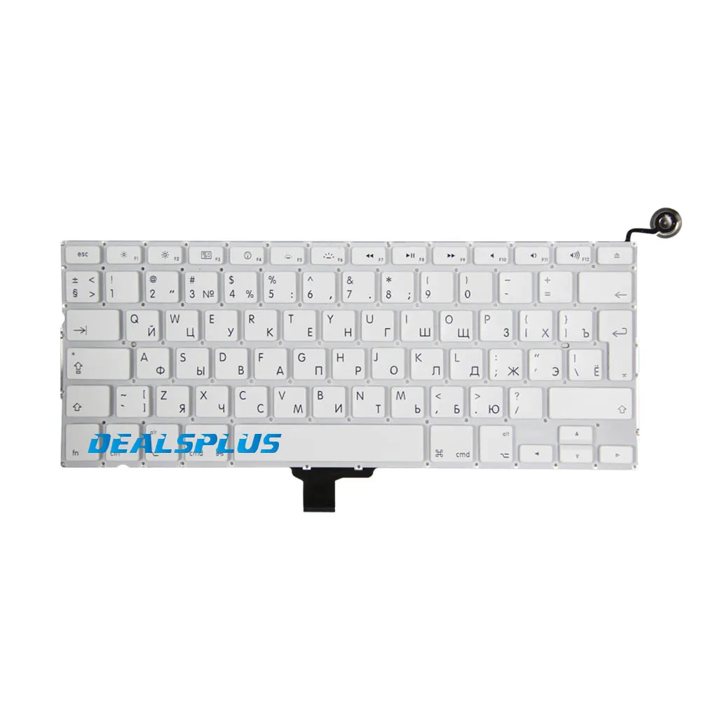 Новая белая русская клавиатура A1342 RU для MacBook 13 дюймов MC207 MC516 EMC 2350 конец 2009