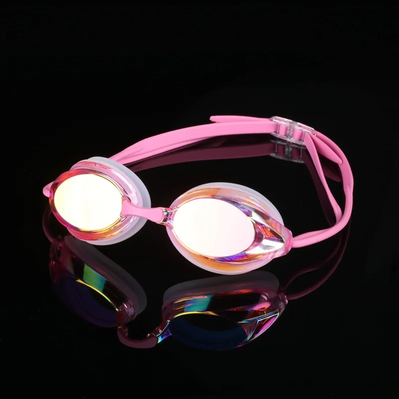 

unisex HD plating swim goggles waterproof and anti-fog environmental silica gel swimming glasses UV Adjustable Glasses