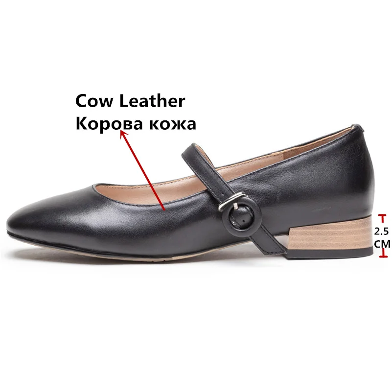 CONASCO Мэри Джейн женские туфли-лодочки из натуральной кожи на высоком каблуке