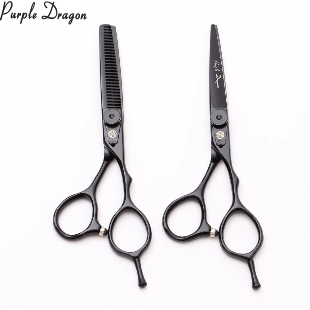 1Pair Z9015 6&quot 17.5cm 440C Purple Dragon Hairdressing Scissors Thinning Cutting Shears Haircur Set Salon Hair | Красота и