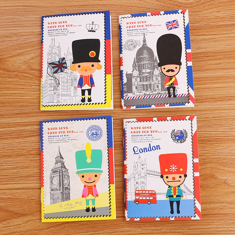 Climemo 1 piece London Notebook Soft Cover Soldier Pocket Size 12*8.5cm NP229 | Канцтовары для офиса и дома