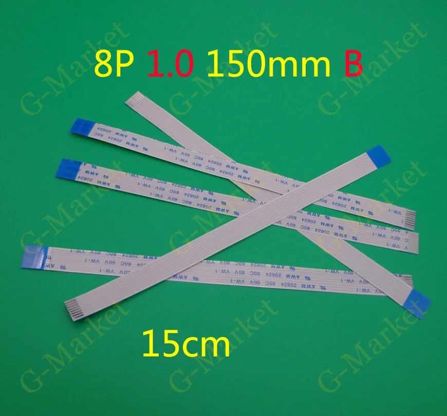 2-500 шт./лот 8 pin FFC FPC плоский гибкий кабель 1 0 мм Шаг 8pin обратный/анизотропия длина 150