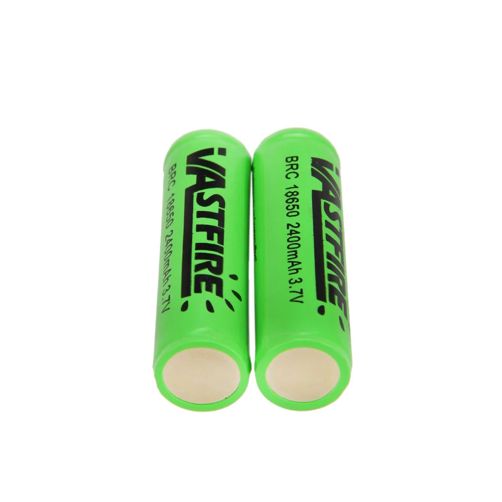 2 шт/Лот велосипедный светильник фонарь источник питания 2 шт 3,7 V 2400mAh 18650 перезаряжаемый светильник