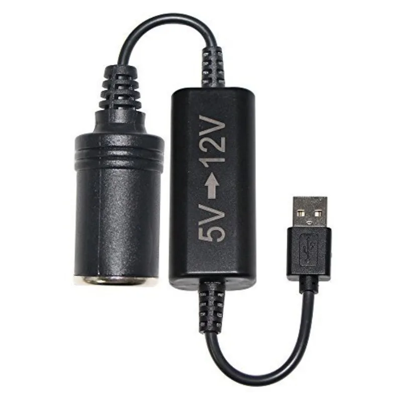 Повышающий адаптер проводной 5 в USB порт 12 В розетка для автомобильного