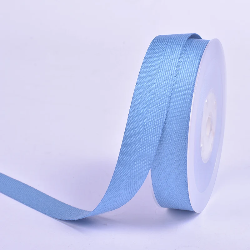 antique blue 338 YAMA полиэстер саржевая лента 9 мм 16 мм 19 мм 25 мм 38 мм ленты 50 ярдов в рулоне для рукоделия ручной работы тканый бант подарок - Цвет: antique blue 338