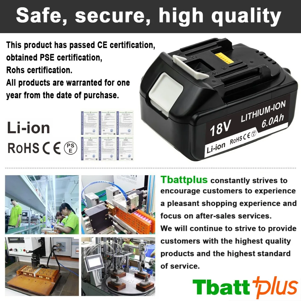 BL1860B для Makita 18 В LXT литий-ионный Батарея 6.0Ah BL1830 BL1840 BL1850 | Электроника