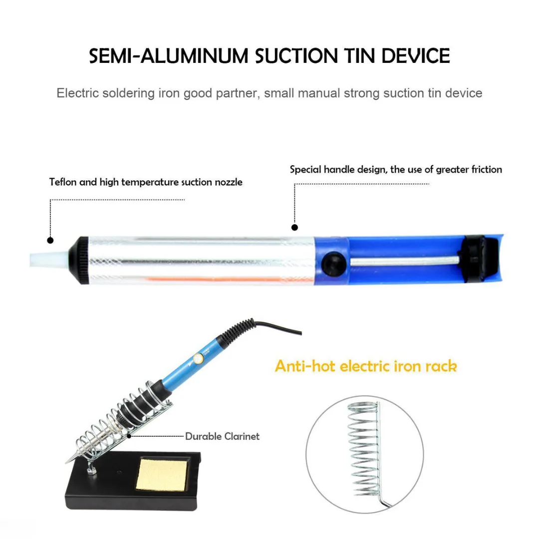 Паяльник Электрический с регулируемой температурой 60 Вт 110 В/220 В