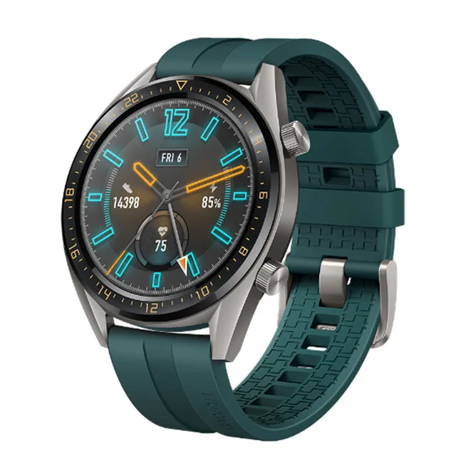 Vigor Green Huawei Watch GT Смарт часы Поддержка gps элегантный/vigor NFC 14 дней Срок службы батареи 5 атм водонепроницаемый телефонный Звонок трекер сердечного ритма - Цвет: Vigor Green