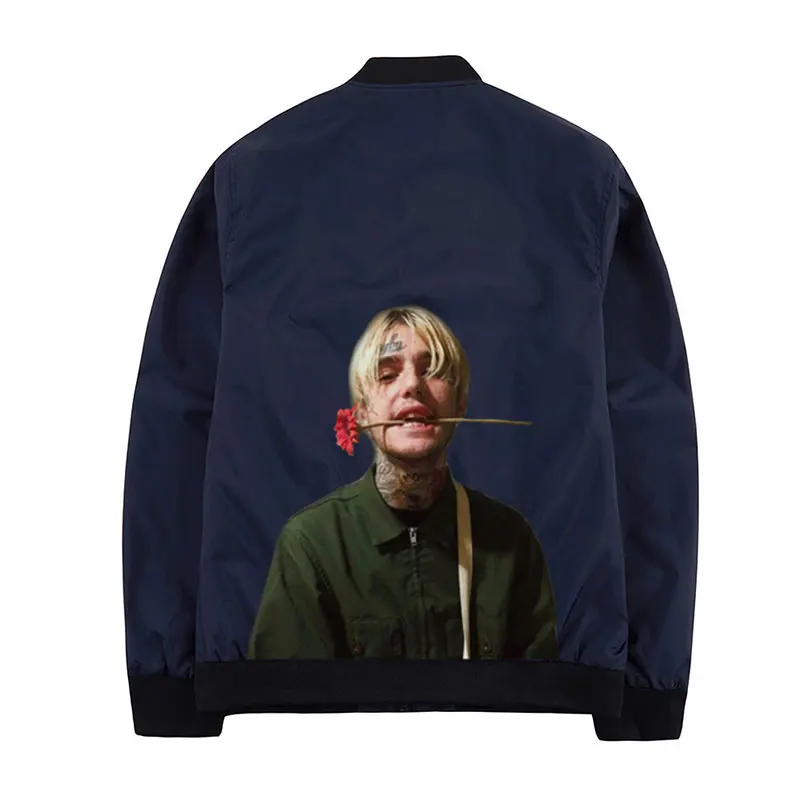 Модные мужские пальто Lil Peep мужские куртки дропшиппинг ветровка зимнее пальто и куртка уличная крутая мужская одежда наивысшего качества - Цвет: Lil Peep mens jacket