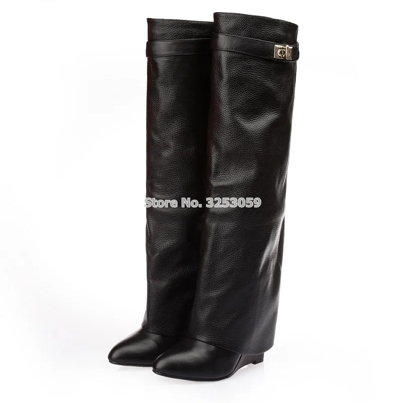 Женские роскошные брендовые сапоги до колена лаконичные классические с