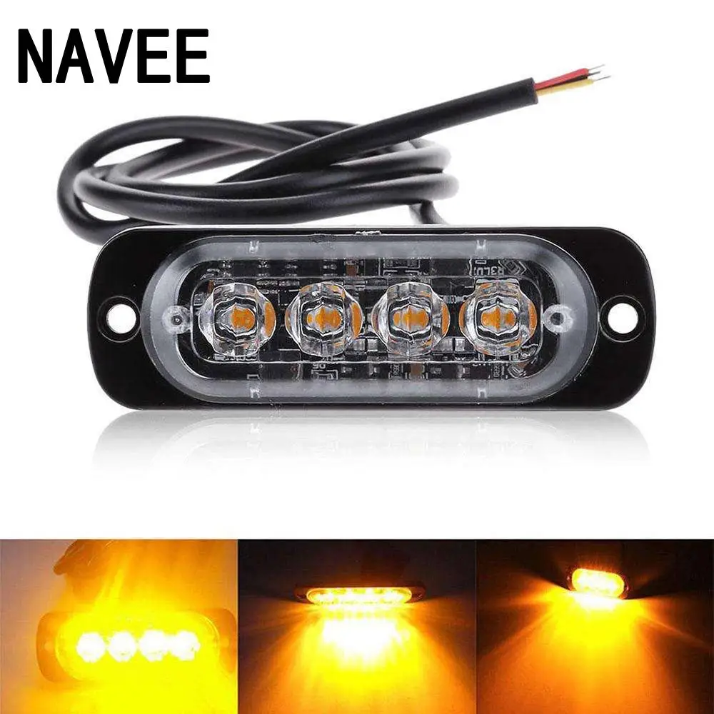 

Ultra-thin LED Emergency Car Lamp Warning Flash Truck Emergency Beacon Lamp Bar Hazard Strobe Warning Amber Light Car Styling