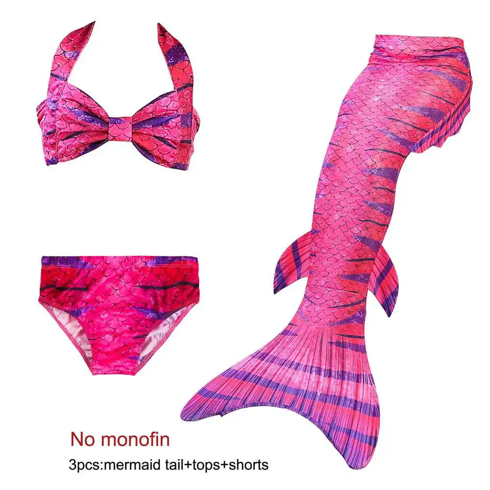 mermaid tails 2 Детские хвосты русалки для одежда заплыва Русалка Купальник костюм бикини комплект девочек легко добавить в монофин - Цвет: mermaid tails 2