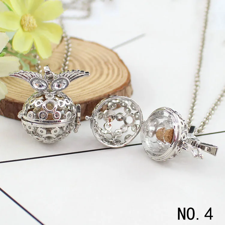 NO.4-Clear Ball 1 шт ангел крыло полый клетка медальон кулон со стеклянным шаром памяти медальон Кулон кремации ювелирные изделия Заполняемые ювелирные изделия - Окраска металла: NO.4-Clear Ball