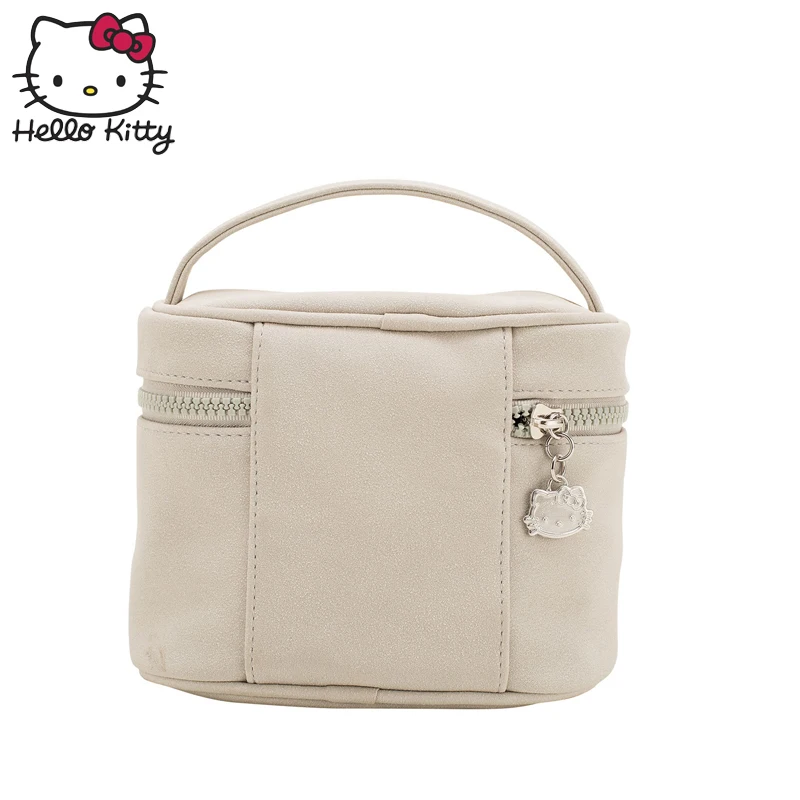 Hello kitty милая сумка на запястье макияж портативный мультяшный ящик для хранения Женская сумочка для косметики путешествия модный Удобный плюшевый рюкзак