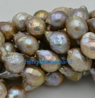 natural 14x18mm multicolor baroque edison reborn keshi pearl loose beads 15%e2%80%9daaa