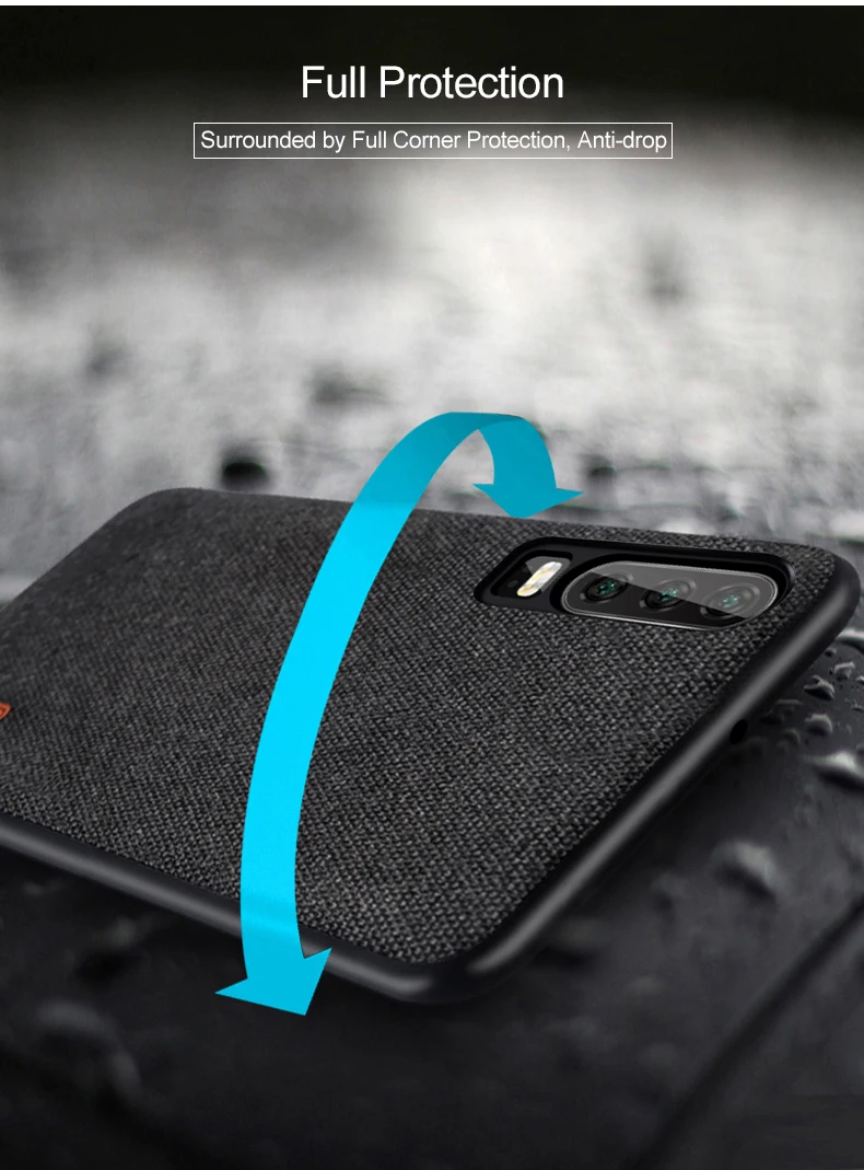 Для huawei p30 lite чехол MOFI huawei nova 4e тканевый чехол nova 4E задняя крышка чехол P30lite мягкий силиконовый Полный Чехол