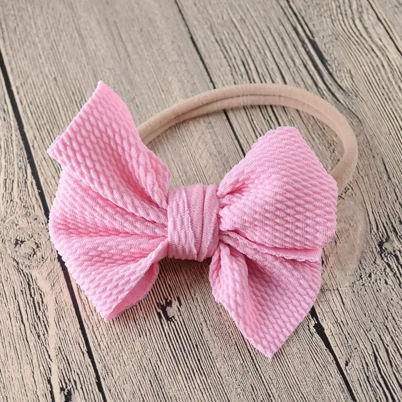 Baby Headband Bow Girl Headbands Toddler Nylon Elastic Hair Accessories Kids Head Band Infant Hairband Newborn photography Props