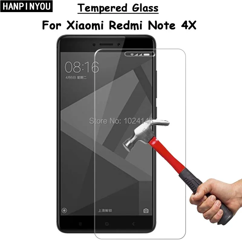 Для Xiaomi Redmi Note 4X Note4X 5 &quotпрозрачное твердое закаленное стекло Защита экрана