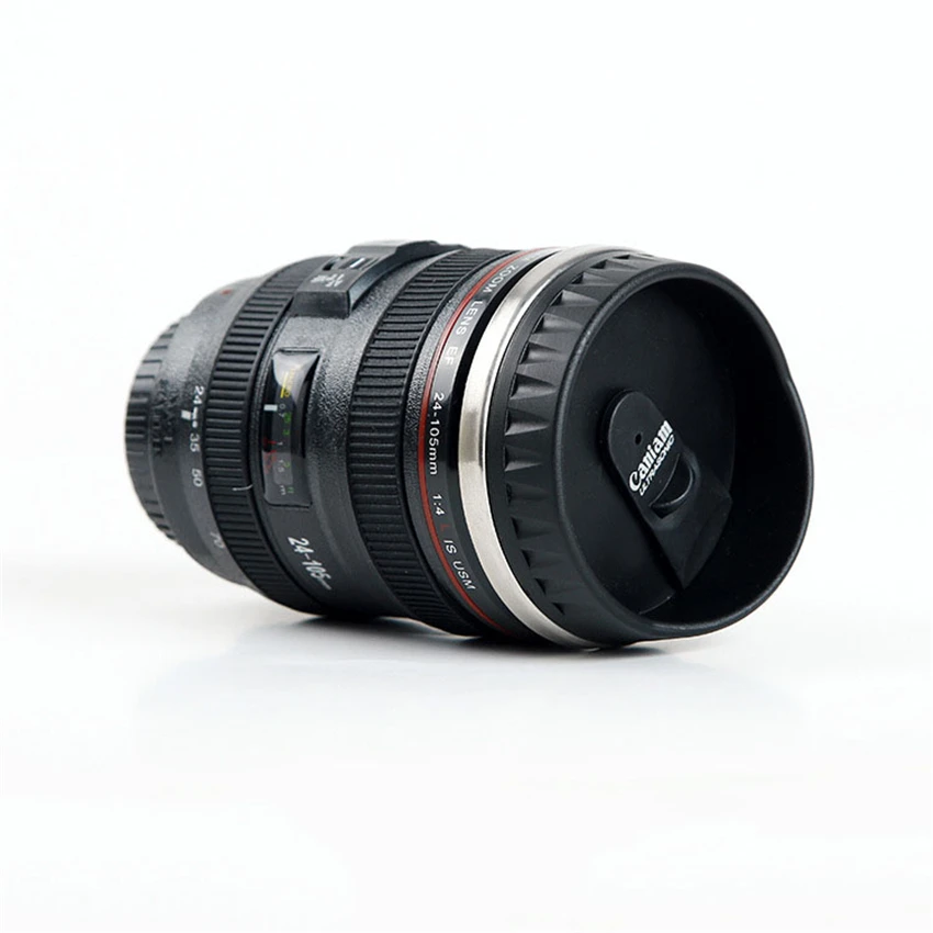 Пластиковая кружка для кофе и чая размер 24 105 мм объектив камеры Canon SLR 400 мл