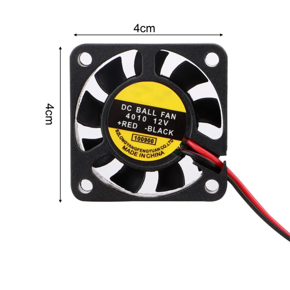 Вентилятор охлаждения 12V 24V 2 Pin с проводом Dupont бесщеточный 40*40*10 крутые