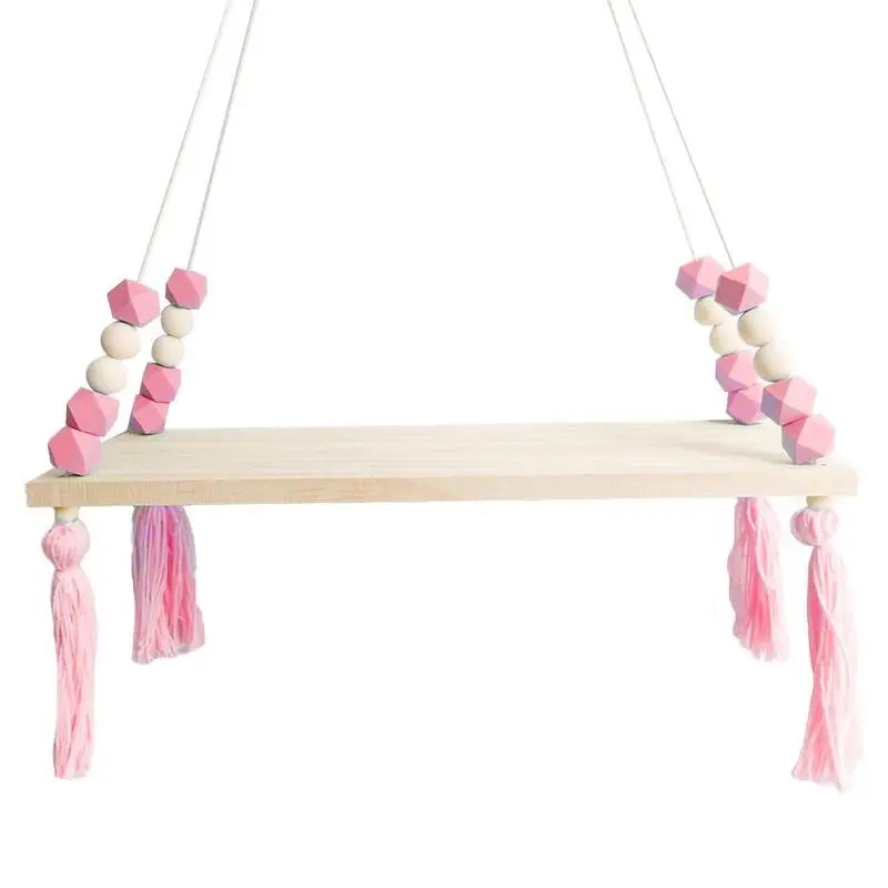 

Simple Style Storage Shelf Bedroom Wall Shelf Original Wood Beads Storage Shelf Organization Kids Room Wall Decoration